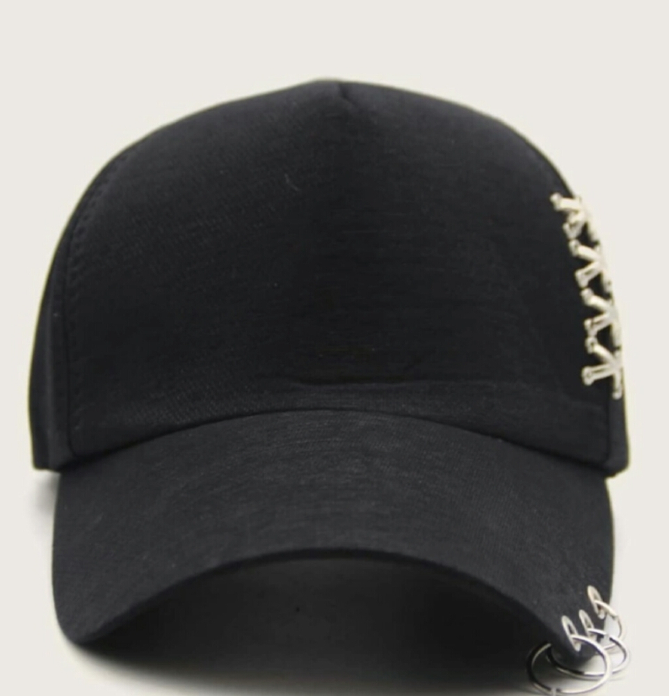 ❤Black Ring Decor Baseball Cap❤ - Picture 2 of 8